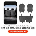 YZ For Tesla Model YL Linen Ice Silk Seat Cushion Backrest Pad Summer Cool Breathable Car Seat Protector Cover 2026 Accessories Car Mobile World
