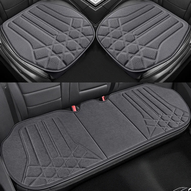 Universal Suede Car Seat Covers - Breathable Car Seat Protector,Seat Covers for Cars Full Set,Internal Spare Parts Seat Cushion CM World