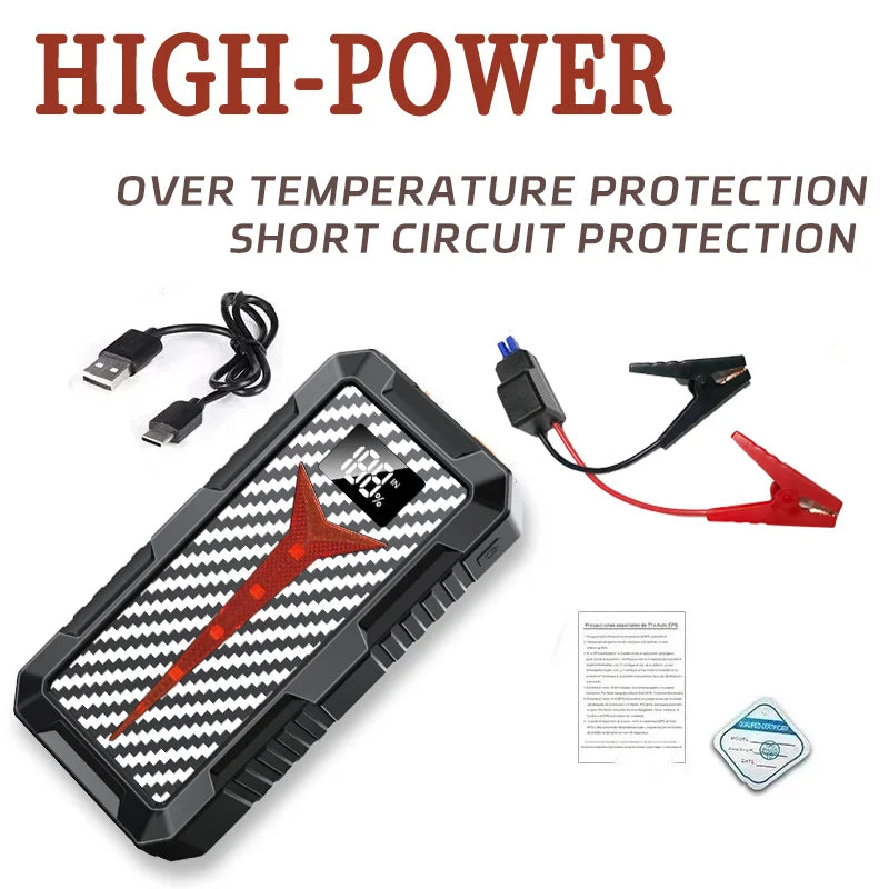 Car Jump Starter 8000A Battery Charger 298000mAh Emergency Power Bank Booster for 12V Gas and Diesel Vehicles CM World
