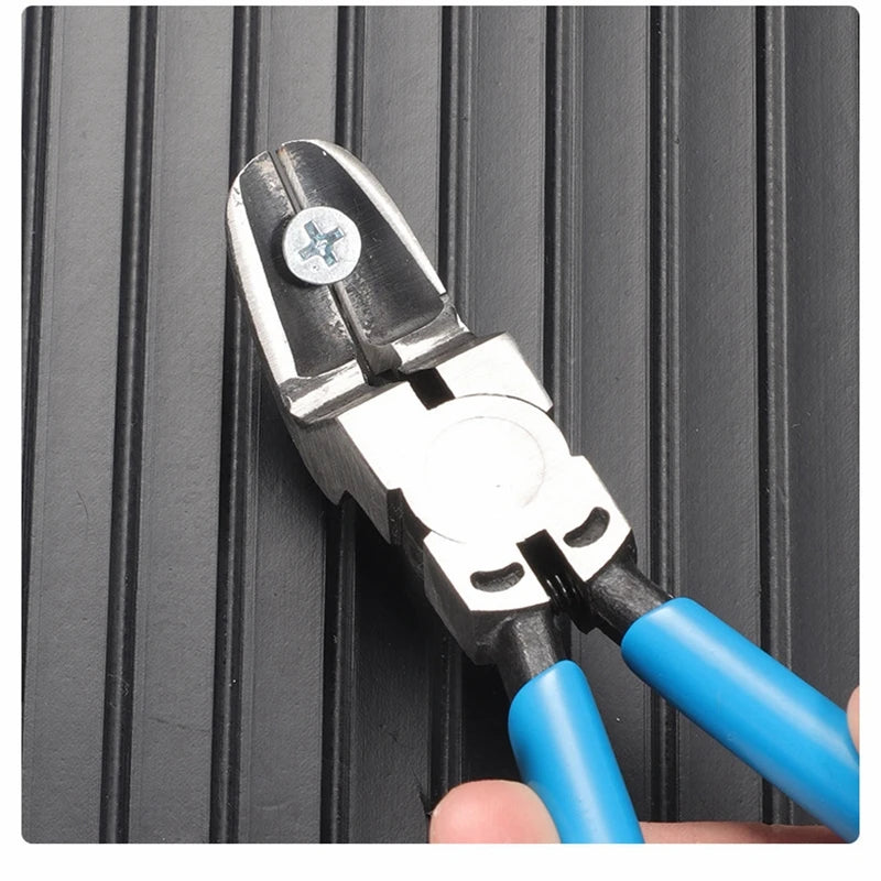 Multifunctional Car Clip Pliers Diagonal Pliers Car Rivet Tightening Pliers Wire Stripping Plier Staple Screwdriver Removal Tool CM World