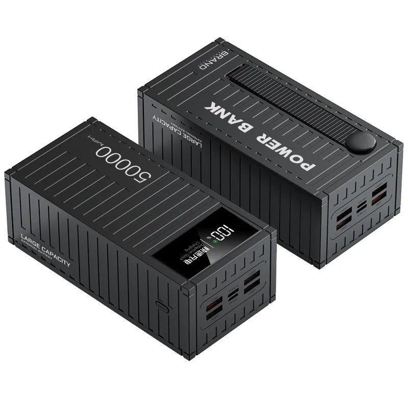 50000mAh Large Capacity Portable Charging Power Bank With 6 Interfaces Supporting 120W Fast Charging Suitable For IPhone Samsung Car Mobile World