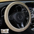[FE] [FE] Universal Auto Car Steering Wheel Cover Leather Breathable Anti-slip 38cm