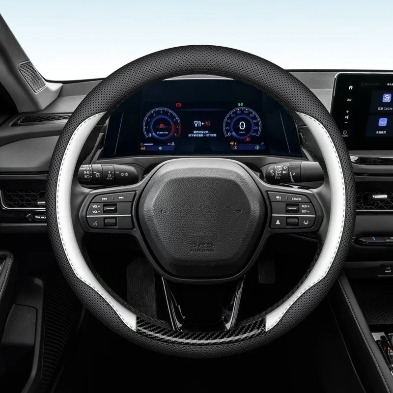 Universal Car Steering Wheel Cover Leather Steering Wheel Covers Car Interior Accessories 38cm O/D Type Non Slip Steering Covers