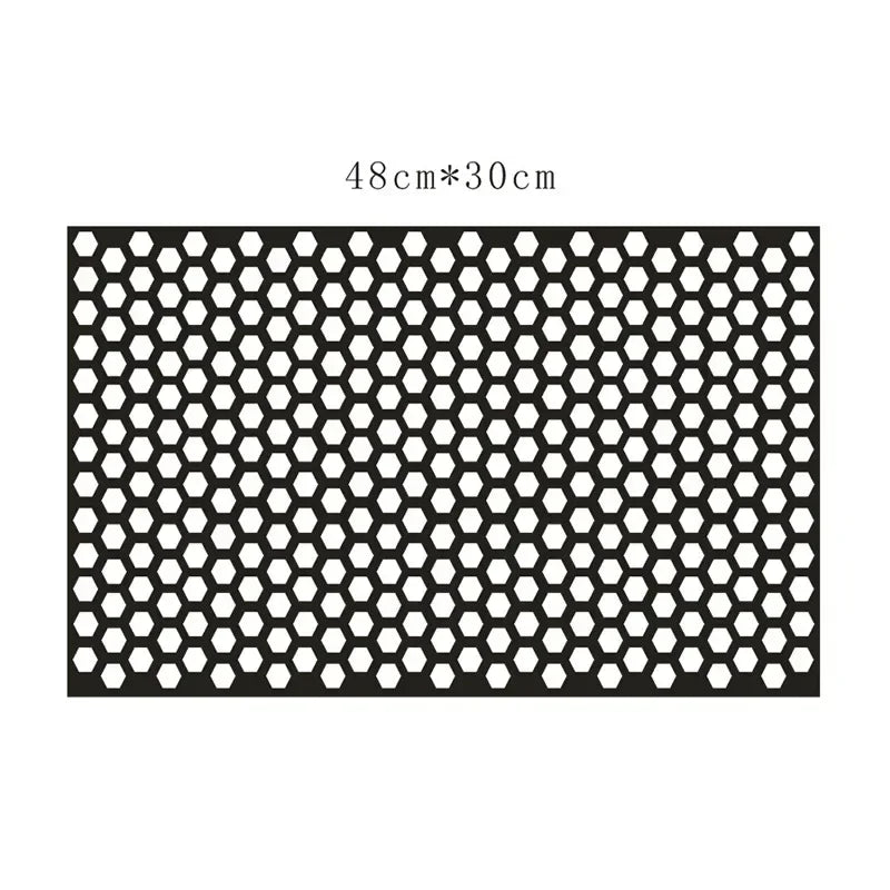 Car Honeycomb Stickers Car Stylish Tail Lights DIY Hollow Protector Decals Auto Rear Lamp Decoration Wrap Film Sticker Car Mobile World