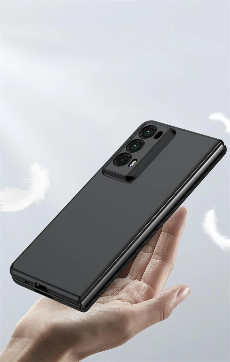 PC Hard Shell Phone Case For Honor Magic V2 Solid Color Protective Cover Car Mobile World