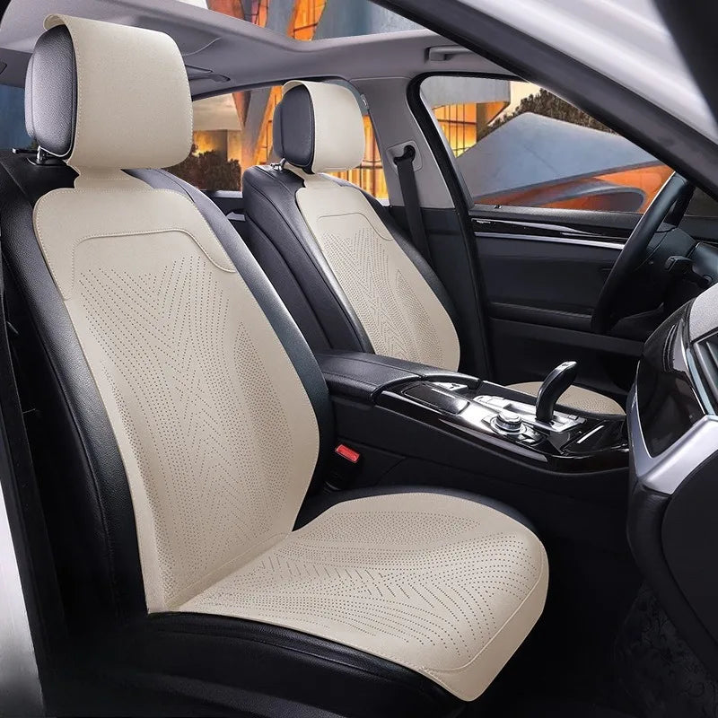 All Seasons Universal Car Seat Protector Mat Suede Car Seat Covers Full Set Auto Accessories Interior Car Seat Protector Cushion CM World