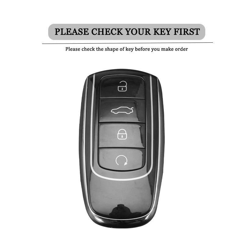 Soft TPU Car Key Case Cover for Chery Omoda C5 E5 C9 Omoda 5 9 EV PHEV 2024 2025 Remote Key Cover Keychain Car Accessories
