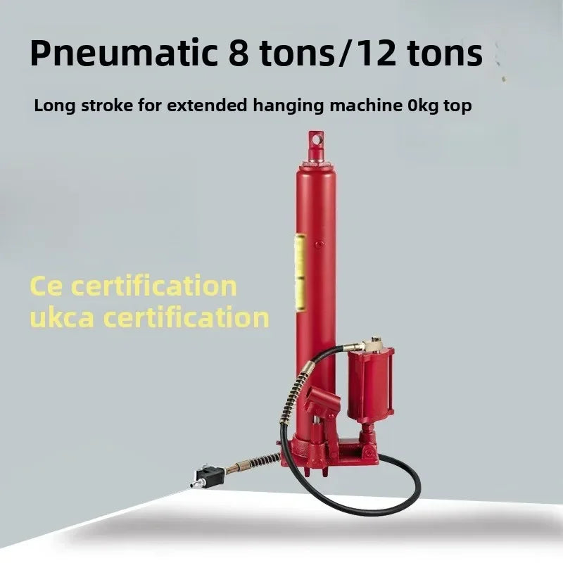 Durable   8 Tons 12 Tons T Pneumatic Lengthened Plus Heavy Duty Hydraulic Jack Crane Long Stroke Thousand Gold Top Hydraul