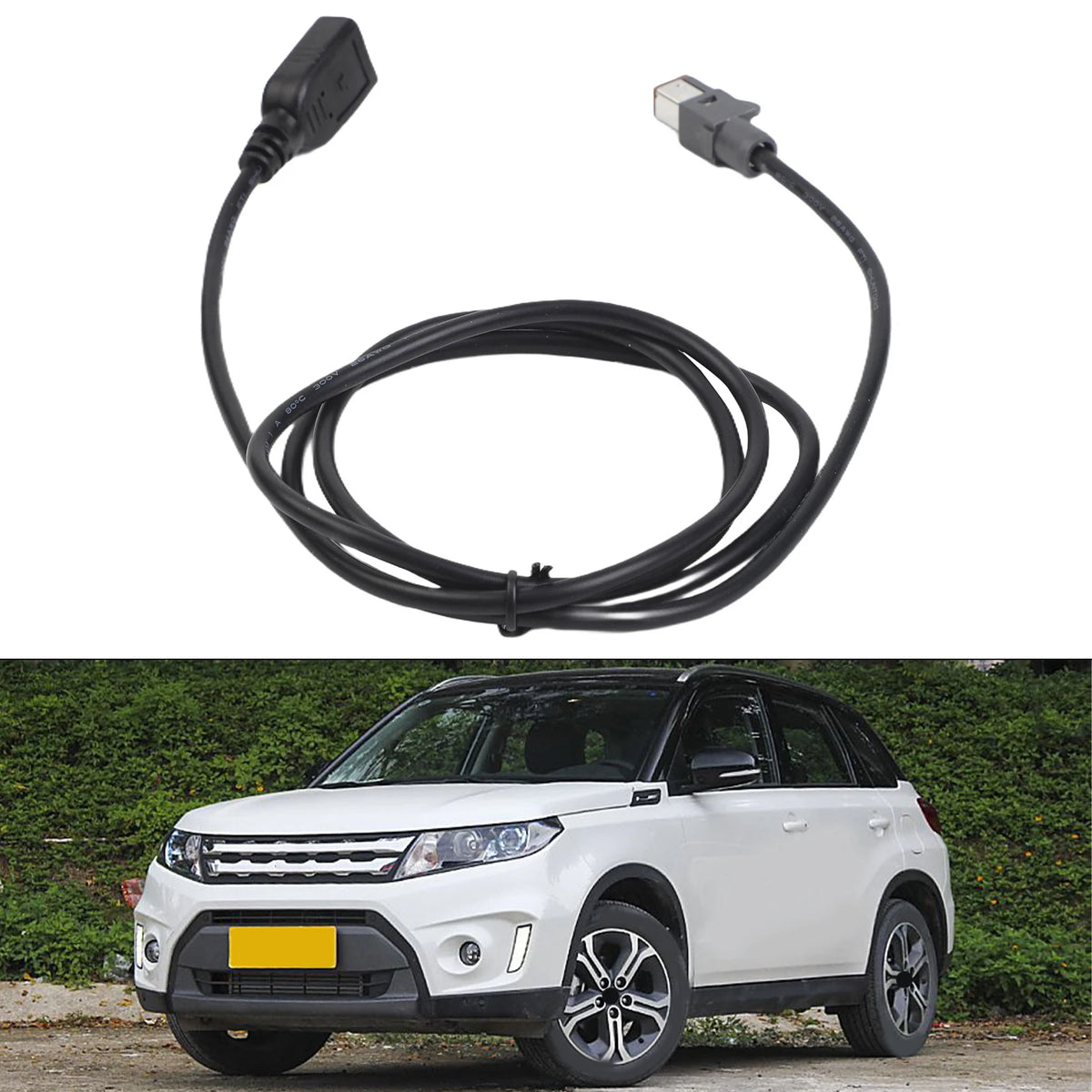 Car Audio System Media Playback Car USB Adapter Media Transfer Practical Design Wear-Resistant 100cm Cable Length