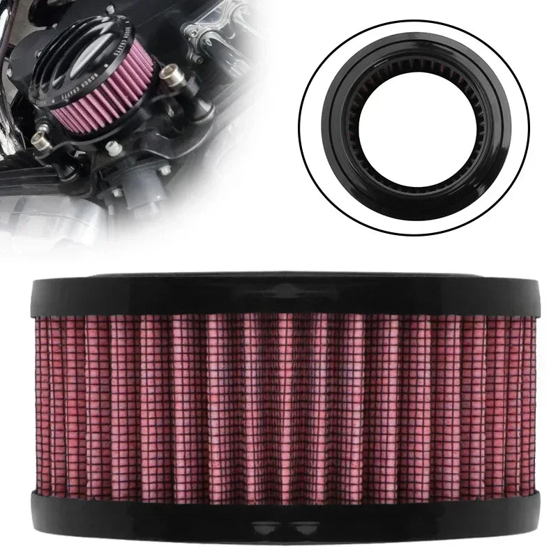 Motorcycle Accessories Air Filter Cleaner Red Replacement Intake Element Universal For Harley Sportster XL 883 1200 48 2004-up CM World