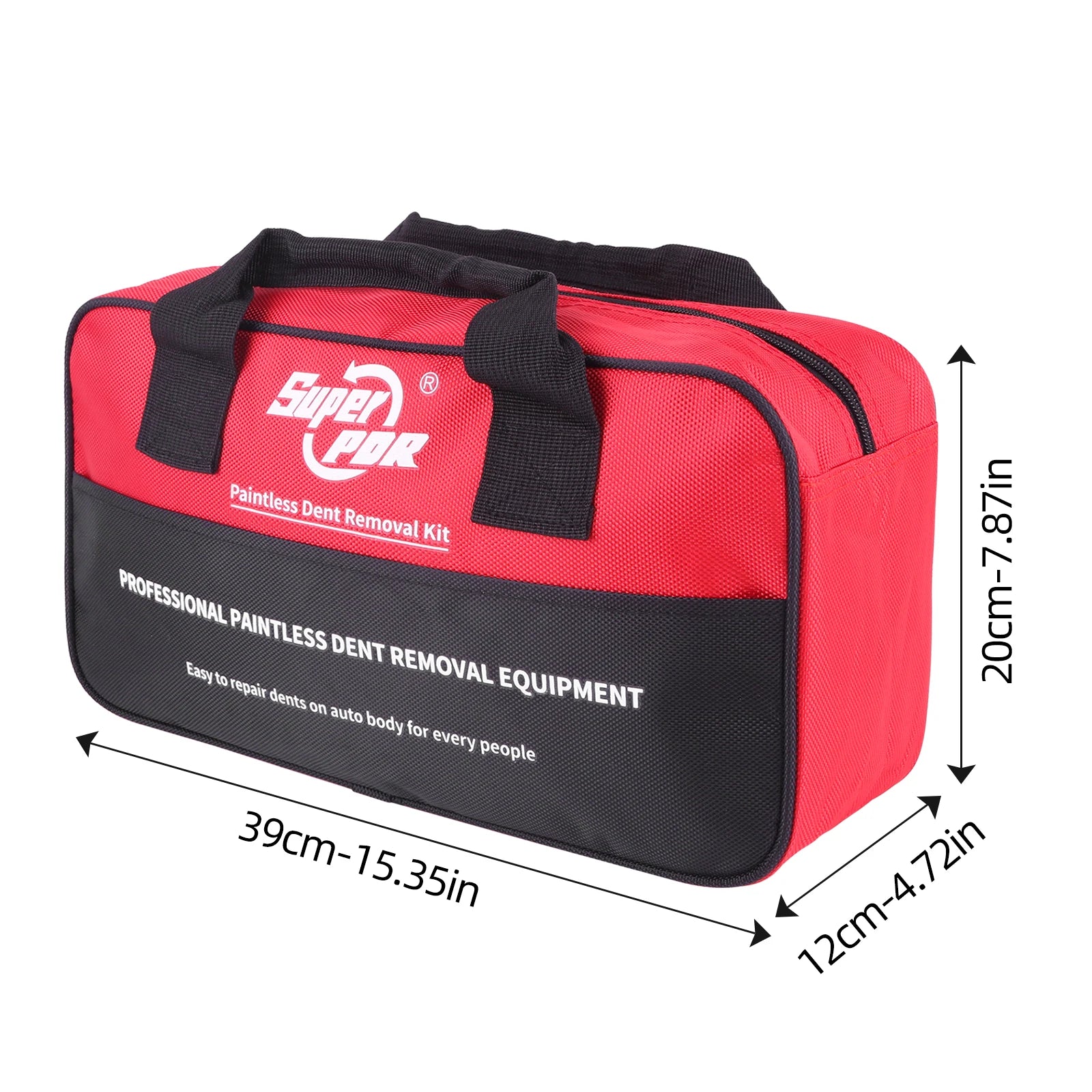 Super PDR Car Body Dent Repair Special Tool Kit Large Capacity Manual Tool Kit Portable Paint-Free Dent Repair Tool Storage Bag CM World