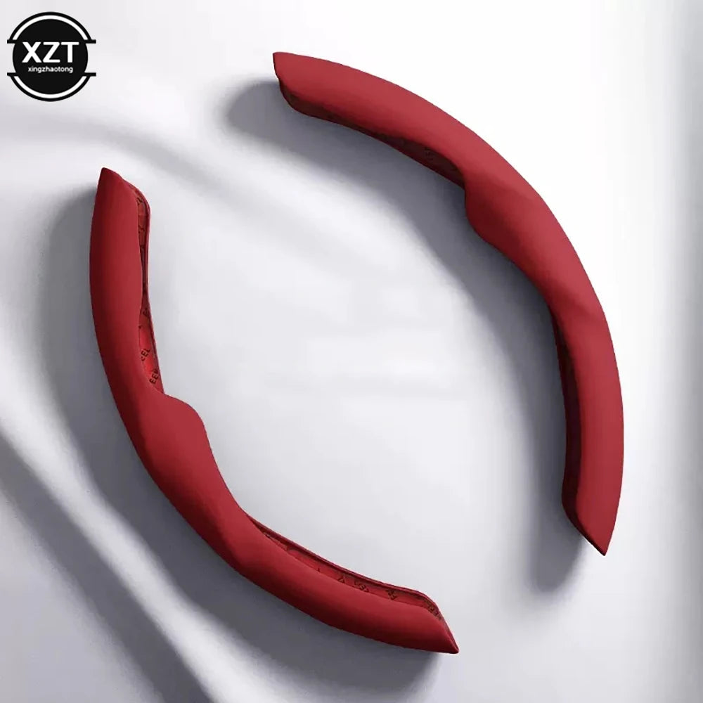2pcs 36-38CM PU Car Steering Wheel Cover Liquid Feeling Universal Car Interior Accessories Car styling