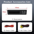 Car Rearview Camera For BMW 3 5 series F10 F11 F30 F31 F32 X3 F25 X4 F26 X5 F15 Backup Trunk Handle WaterProof Reverse Parking Camera