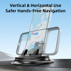 Car Phone Mount Stable Dashboard Universal Car Phone Holder Anti-Slip 360-Degree Rotation Navigation Holder for 4-7.2in Phone