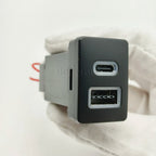 Fit For Toyota new car USB charger PD fast charger QC3.0 dual fast charger TYPE C adaptor button