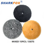 Sharkfox 5/6Inch High Density Lambs Woollen Polish buffing Pad Wool Polishing Pad for Car Polisher Wool Pad