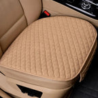 Universal Linen Car Seat Cushion Without Backrest – Non-Slip Design, Uses for Front Seat Driving & Office Car Use CM World