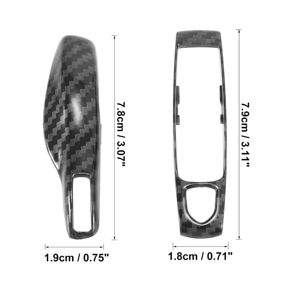 3 Pieces Set of Carbon Fiber Car Key Protection Case Suitable for Porsche Panamera, Macan, Cayenne, 911, 718 (Boxed) CM World