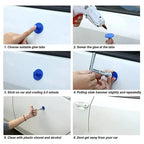 Auto Paintless Dent Repair Tools EU glue gun T-shaped Puller for Cars Vehicle Dent Remover Auto Hail Repair Accessories CM World