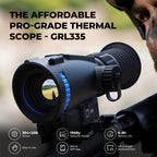 Thermal Scope GRL325/GRL335 384x288 Thermal Imaging Sight with 1500-1800m Distance 12um 55Hz, 64GB Storage for Outdoor Hunting CM World