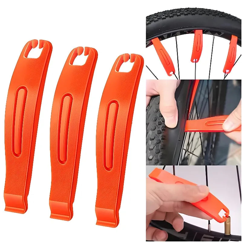 3pcs Bicycle Tyre Tire Lever Bike Crowbar Removal Tool Portable Mountain Road Bike Wheel Tire Repair Tool Cycling Accessories CM World