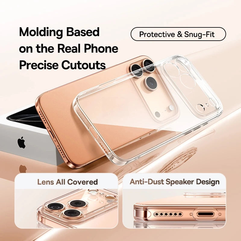 Baseus Clear TPU Case for iPhone 17 16 15 14 13 12 11 Pro Max Plus Air Soft Transparent Phone Cover Soft Thin Protective Case Car Mobile World