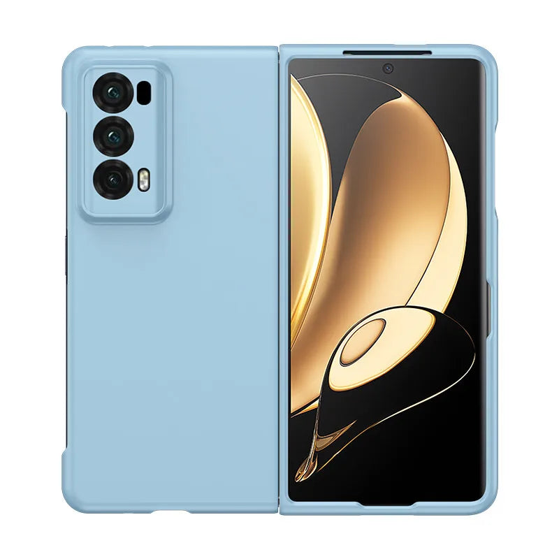 PC Hard Shell Phone Case For Honor Magic V2 Solid Color Protective Cover Car Mobile World