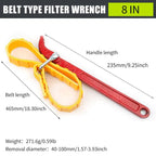 Multi Functional Belt Wrench with Adjustable Length, Used to Replace Water Filters Oil Filters Swimming Pool Connections