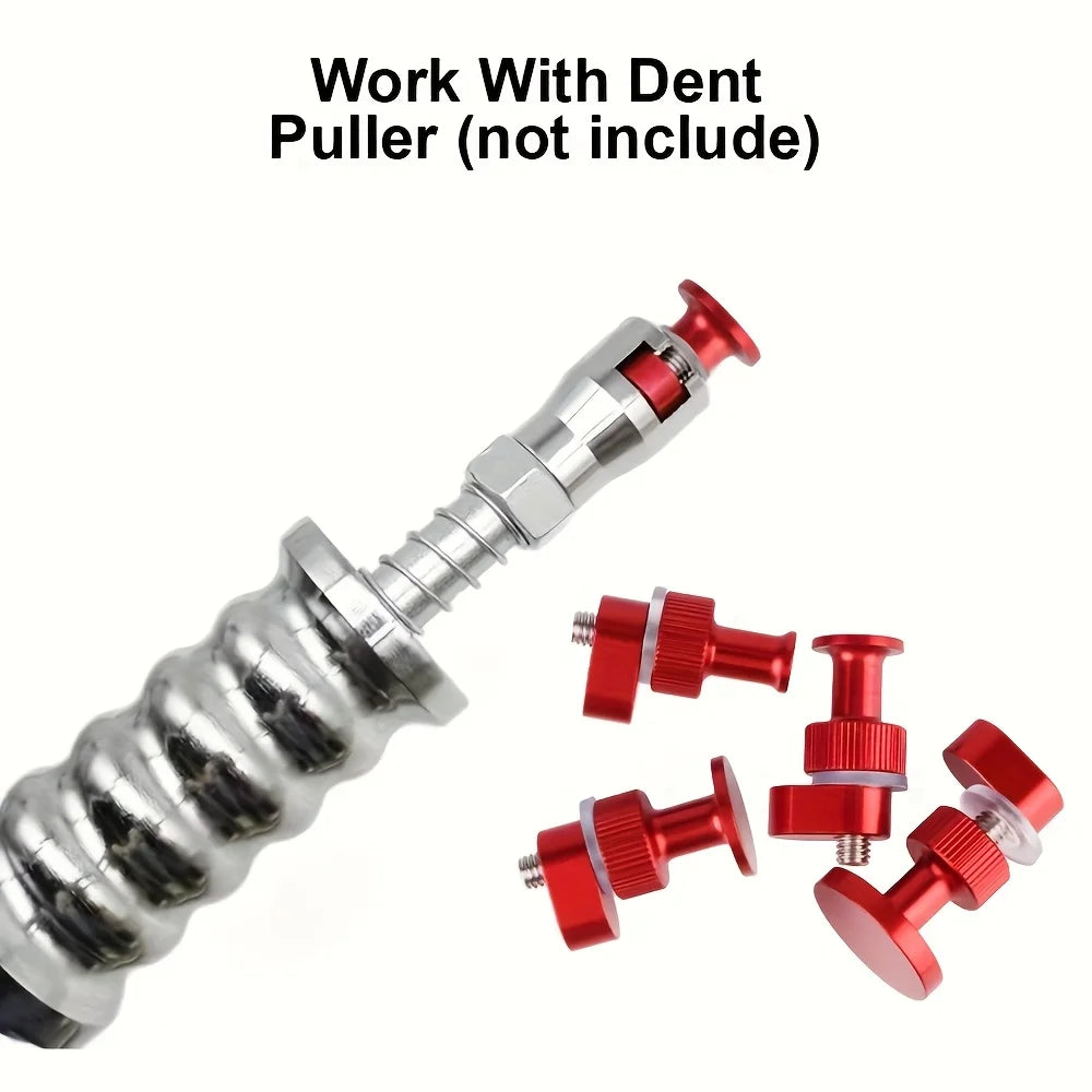 Car Dent Puller Repair Kit-T Bar Dent Tool with 4pcs Heavy-Duty Aluminum Alloy Pull Tabs  for Auto Body Paintless Dent Removal CM World