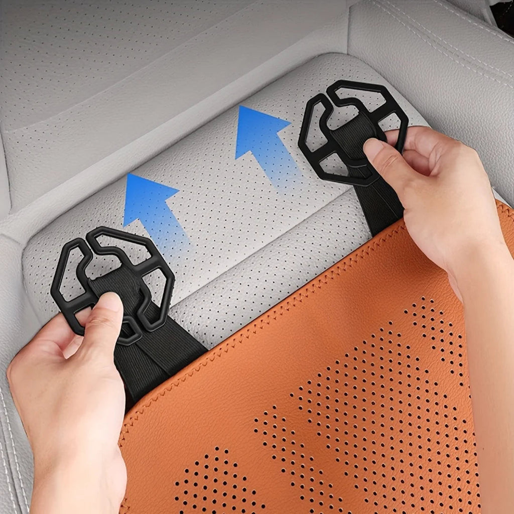 Car integrated telescopic leg support cushion can extend the seat cushion and leg support seat cushion Pana leather seat cushion CM World