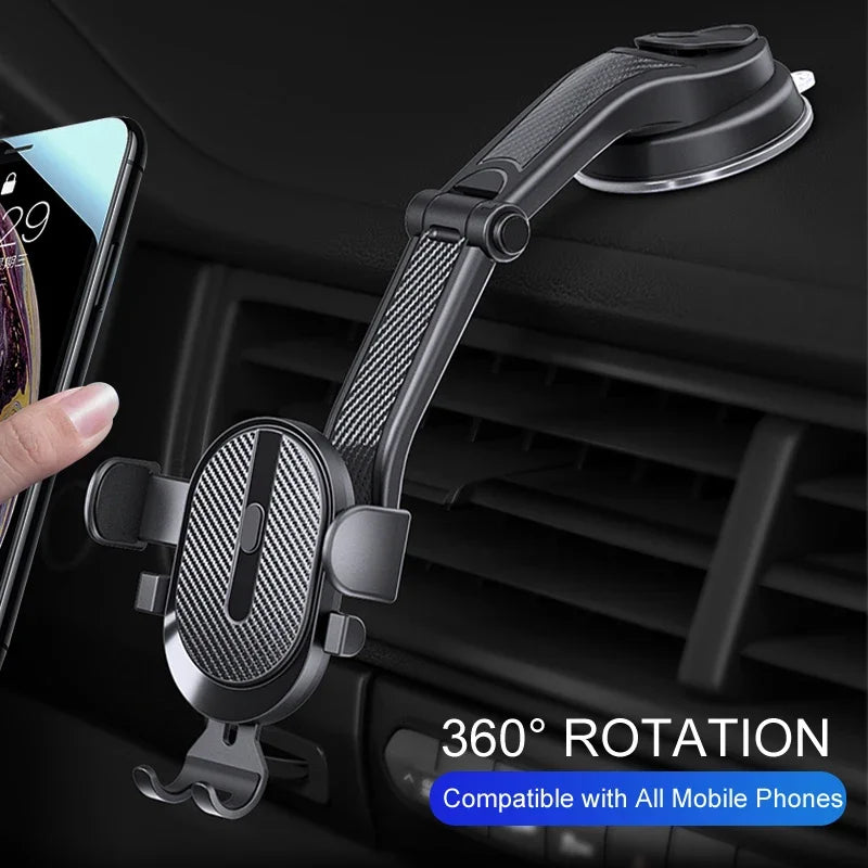 Universal Gravity Dashboard Phone Holder Car Phone Holder Stand Mobile Phone Support For iPhone14 13 12 11 Xiaomi Samsung