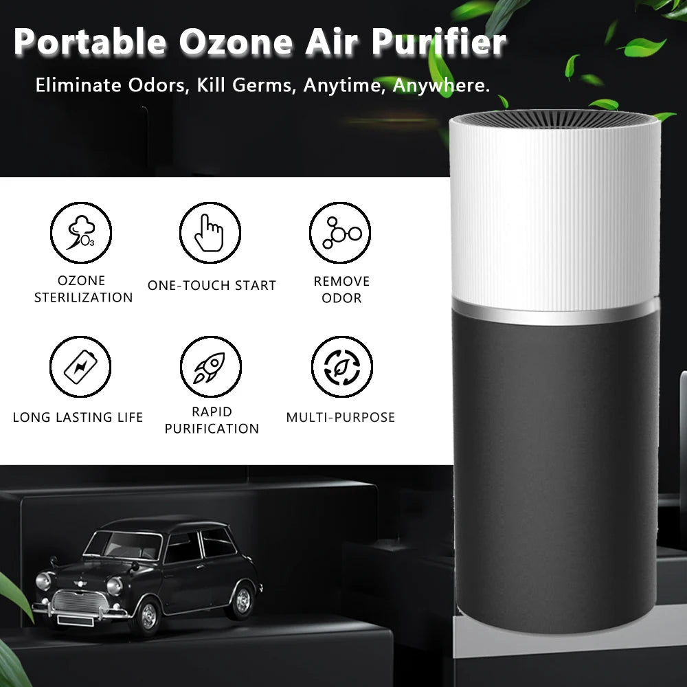 Portable Mini Car Air Purifier Multi-Functional Car Use Electric Desktop Air Freshener Purifiers CM World