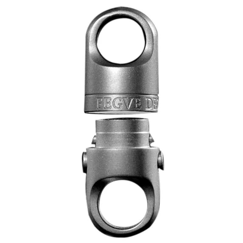 New Titanium Alloy Magnetic Suction Quick Release Keychain Key Ring Men Can Rotate 360° Car Key Chain Push Pull Buckle CM World
