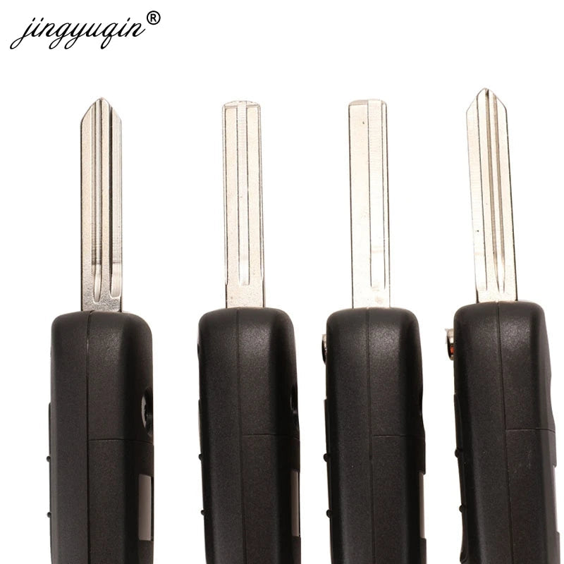 jingyuqin 10pcs Remote Flip Key Shell For Kia K2 K5 Sorento Sportage Rio Hyundai I30/IX35 Accent 3Button Car Folding Key Housing CM World