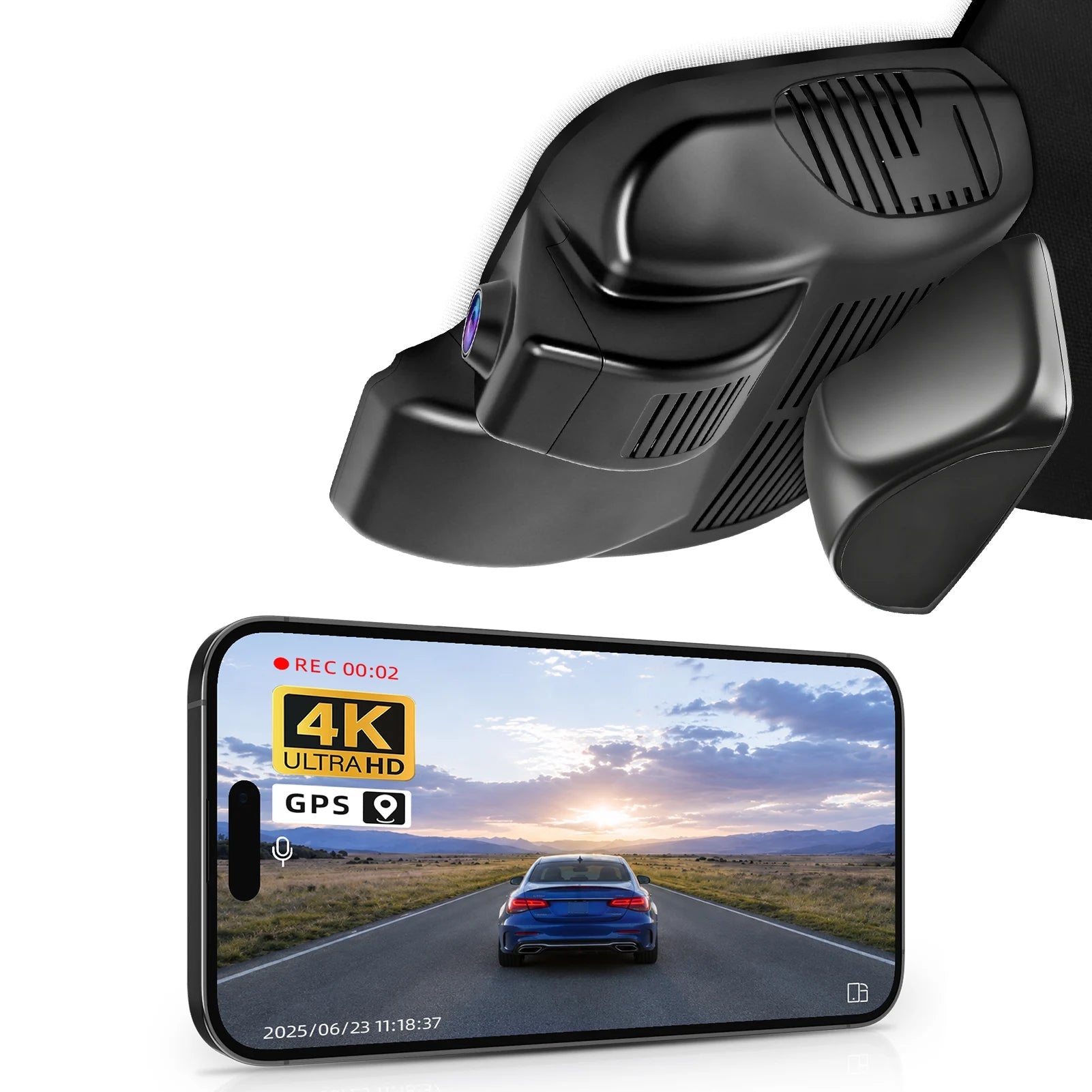 Mangoal 4K WiFi & APP GPS Car DVR Dash Cam For Mercedes Benz GLC Gen2 X254 C254 2021-2026 Model A/B Plug and Play Car Mobile World
