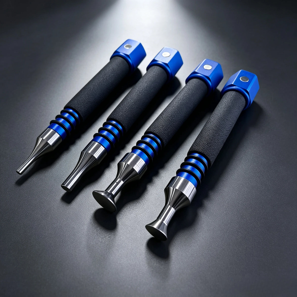 Tool Kit PDR Car Dent Repair Professional Paintless Auto Dent Fix – 4 Size Magnetic Tapping Pen Set