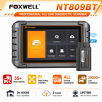 CAN FD DOIP Bidirectional Auto VIN OBD2 Automotive Scanner FOXWELL NT809BT Bluetooth 30 Plus Resets Car Diagnostic Tools Car Mobile World