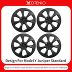4PCS Hub Caps for Tesla Model Y 2026 Standard 18, Full Rim Covers Replacement Wheel Cover Accessories for Tesla Standard