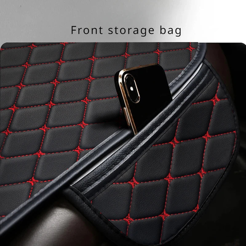 Universal Car Seat Covers Pu Leather Fashion Car Front and rear seat cushions Car Seat Protector Four Seasons Auto Accessories CM World