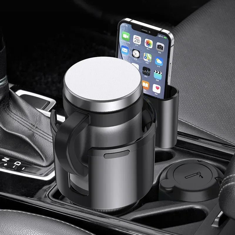 Car Cup Holder Expander Cupholder Adapter Multipurpose Auto Interior Expandable Organizer Storage Accessories With Phone Holder CM World