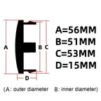 4pcs 56MM Inner Clips 51mm Car Wheel Center Hub Cap OZ Racing Logo Emblem Wheel Dust Cover Rim Hubcaps Replace Car Accessories