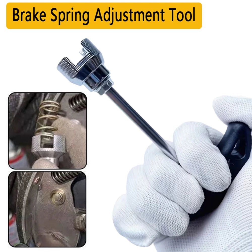 Brake Spring Adjustment Tool, Heavy Duty Brake Spring Compressor Tool with Ergonomic Grip, Universal Car Truck Brake Repair Tool