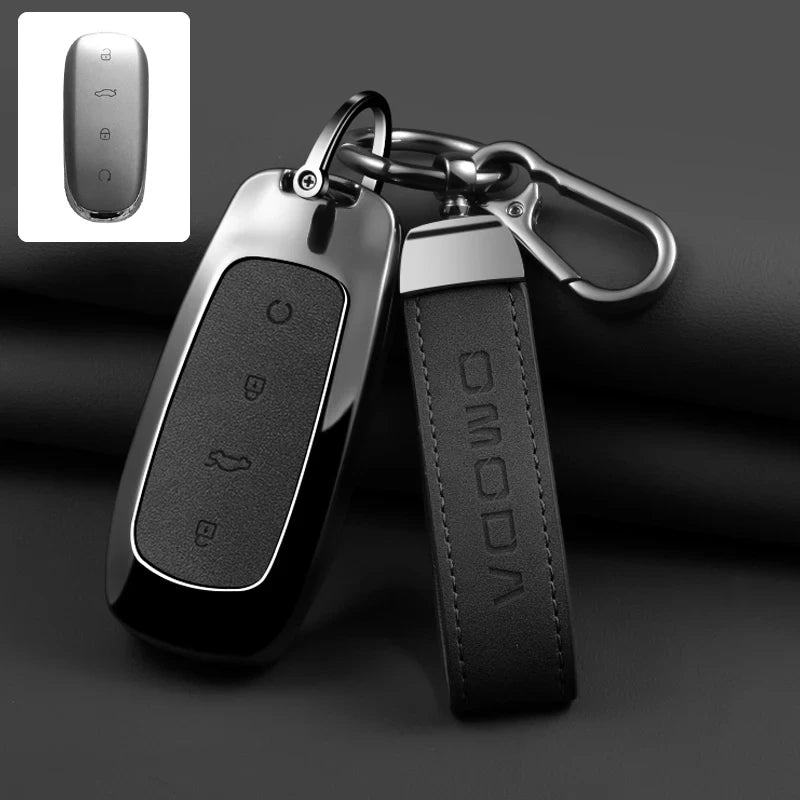 Zinc Alloy Car Key Case Cover Shell Holder Keychain Car Accessories, Fit For OMODA 7 C7 shs phev 2026 2025 Protection Key Bag