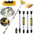 Adjustable Car Wash Brush, on/Off Flow Control Sponge Head, Durable Pp Material Car Wash Brush, with Long Handle Car Wash Brush CM World