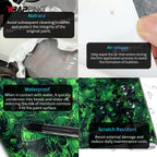 Car Stickers Anime Car Foil Ring Air Release Waterproof Green Skull Automotive Vinyl Wrap Body Film Auto Outdoor Accessories Car Mobile World