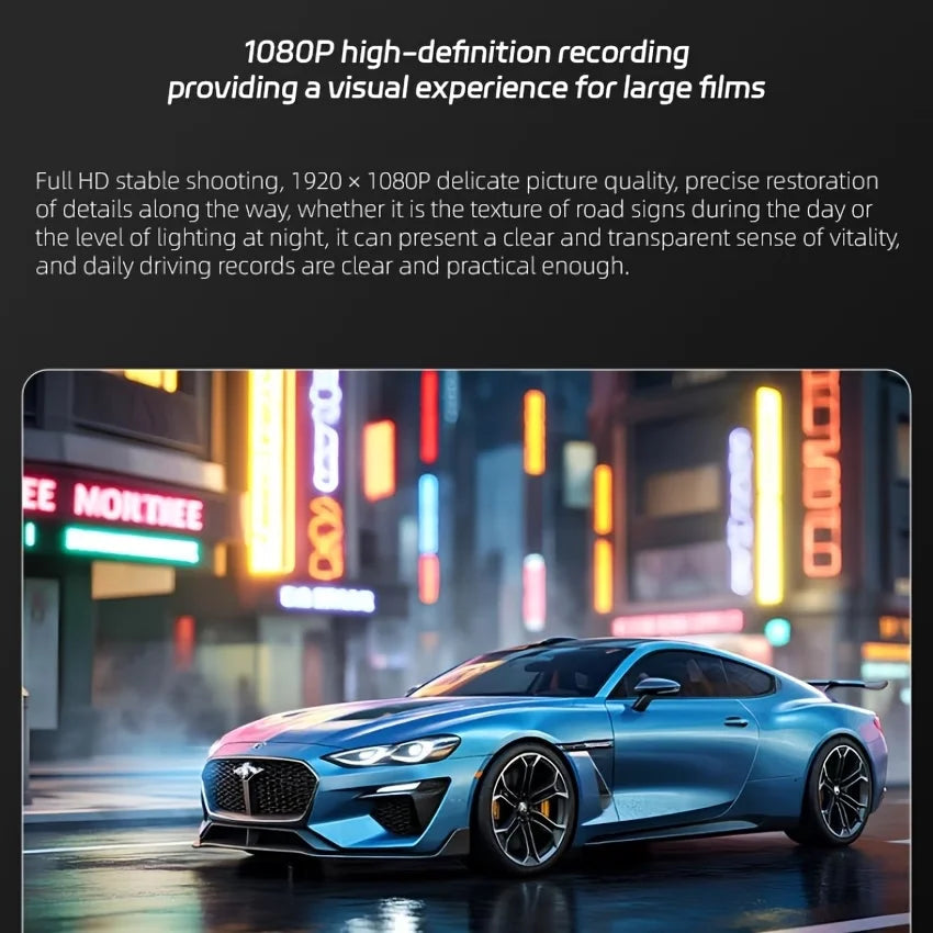 4-Channel WiFi Dash Cam, Wide Angle, Night Vision, G-Sensor, Parking & Loop Recording, Universal for Various Vehicles Car Mobile World