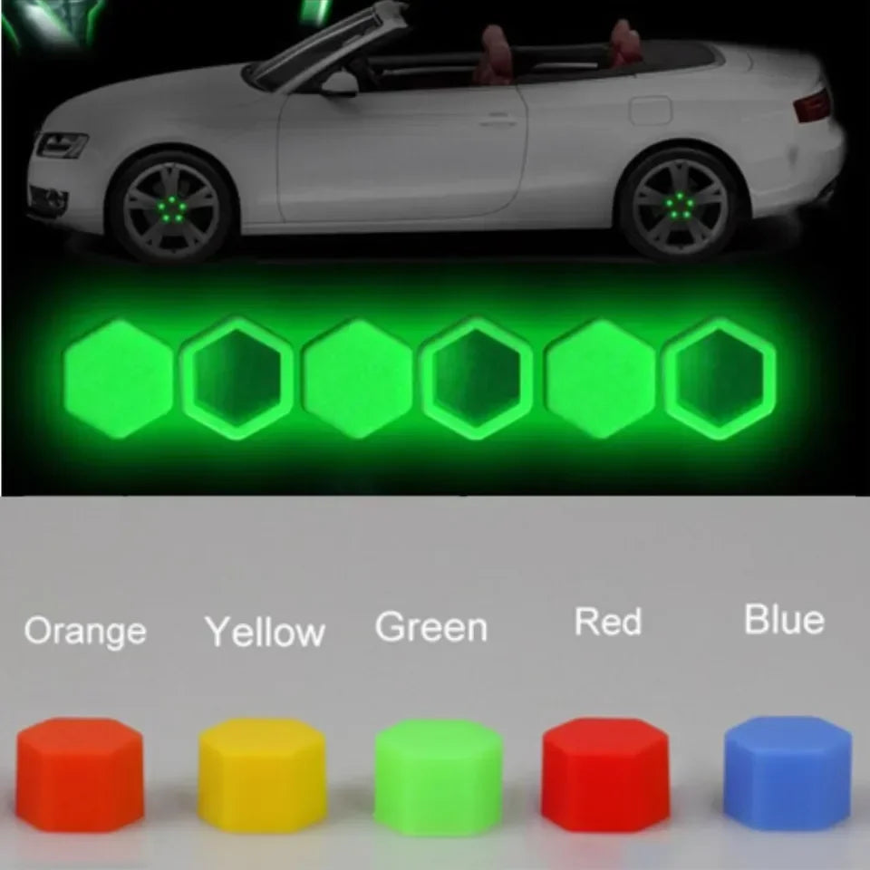 20Pcs/set Silicone Car Tyre Wheel Hub Covers Protection Caps 19/21mm Wheel Nuts Wheel Hub Screw Protector Dust Proof Bolt Cover CM World