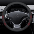 For Citroen C1 C2 C3 C4 C5 C6 VTS Xsara C-Crosser Berlingo Jumpy Carbon fiber Suede Car Steering Wheel Cover Auto Accessories CM World