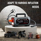 GOOLOO A7 Car Jump Starter with Air Compressor, 6000A & 160PSI Emergency Starter, 12V Supersafe Battery Booster with Tire Inflator & Pump (Inflate/Deflate) for All Gas & Up to 10.0L Diesel Engines