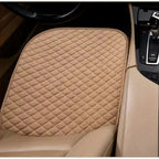 Universal Linen Car Seat Cushion Without Backrest – Non-Slip Design, Uses for Front Seat Driving & Office Car Use CM World